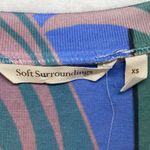 Soft Surroundings top Womens XS Sweeping Palm Sweater Ombre Palms Knit tropical Photo 1