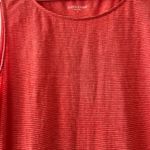 NEW Eileen Fisher Firefly Stripe Linen Jersey Shift Dress Orange Medium‎ Photo 4