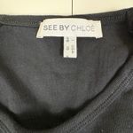 See By Chloe See By Chloé Black Robot Graphic Art Top 3/4 Sleeve Designer Tee Size L Photo 2