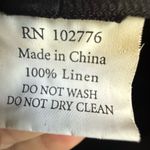 Toucan Collection Black Linen Cloche Hat Flower Trim Bucket Gatsby Cottagecore Photo 7