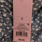 Wild Fable Puff Long Sleeve Blue Floral Ruched Dress Photo 3