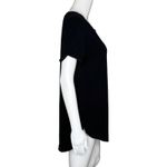 Soft Surroundings  Shirt Womens Medium Black Tunic Top Basic Neutral Minimalist‎ Photo 1