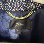 J.Crew Daphne Coat Italian Tweed Wool Blend Blue Multicolor Size 10 Photo 6
