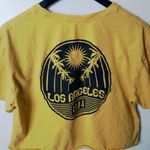 Rush Oversized Cold California Los Angeles T Shirt Palm Tree Raw Hem Large L Photo 5