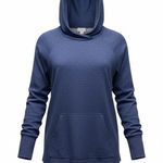 LuLaRoe Amber lightweight hoodie. Navy/black marl. Size Medium Photo 0