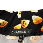 Black, White, Yellow, and Orange Chances R Candy Corn Leggings Photo 3