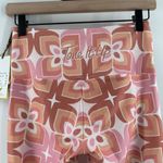 GOLDSHEEP Leggings SZ Medium Tone It Up TIU Collab Retro Print Pink Orange NWT Photo 8