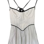Helsa Stretch Cotton Sateen Bustier Mini Dress White Size Small NWT Photo 5
