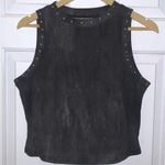 NWOT Charcoal Black Faded Studded Tank Top Photo 0
