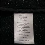 Talbots Cardigan Sweater Jacket Blazer Black Tweed Size 12 Front Pockets Photo 8