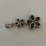 Plumeria Sterling Silver CZ Double Flower Pedant Photo 3