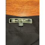 Love Stitch Black Sheer High Low Blouse Small‎ Top Shirt S Long Sleeve Collared Photo 2