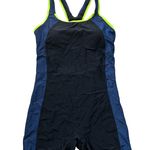 Beautyin Women One Piece Boyleg Training Performance Swimwear Black L Large New Photo 2