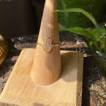 Sterling Silver Micro Pave CZ Hamza Gold 14k  Ring Sizes 6,9 Photo 1