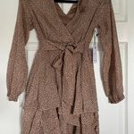 Long Sleeve Dress Brown Photo 0