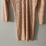 Free People  Peach And White Bodycon Dress Photo 8