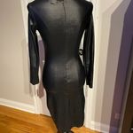 ABody Vintage Y2k Whimsygoth Faux Leather Wet Wax Fit Bodice Rave Punk Emo Dress S Black Photo 4