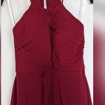 David's Bridal AW Aderes Bridesmaid Prom Formal Special Occasion Wedding Guest Dress, 4, Red Photo 3