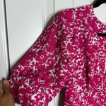 J.Crew Collection puff-sleeve pink floral plunging V-neck maxi dress size 8 Photo 4