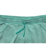 Old Navy  Womens Lounge Terry Cloth Shorts L Green Drawstring Pockets Raw Hem Y2K Photo 3