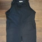 Black sweatshirt like material jumpsuit size small by Tea u Rose Photo 0
