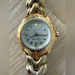 Seiko Sport 100 Vintage Ladies Watch Silver Dial Gold Bracelet 10 BAR Date Photo 1