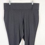 Torrid Plus Size 1X Cropped Leggings Black Gray Dotted Pull On Capri Pants 496 Photo 2