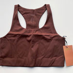 Girlfriend Collective Paloma Sports Bra Racerback Brown Size XL NEW Photo 0