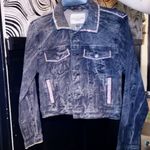 Custom Bling Jean Jacket Black Size M Photo 1
