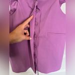 ZARA Lilac Purple  “Favorite Woman” Cut Out Blazer Dress Size M Photo 2
