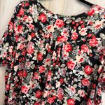 * Women's Floral Print Plus Size 3X Stylish Feminine Lightweight Summer Spring Black Photo 11