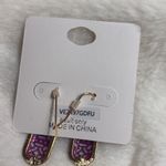 Purple Druzy Earrings Photo 2