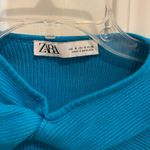 ZARA knitted cross knot long sleeve top Photo 1