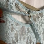 Deb 2000’s Lace Overlay Blue Open Back Cut Out Rhinestone Formal Maxi Dress 7 Size undefined Photo 6