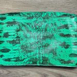 Ann Taylor  Green Snakeskin Clutch with Strap NWT Photo 6