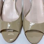 Miu Miu  tan patent leather gold heel slingbacks Photo 4