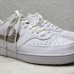 Nike Court Vision Low Next Nature x United Sneakers Womens 11 White Tan Leather Photo 2