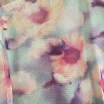 Nike Womens Size M Tie-Front Mesh Crop Top Floral Pastel Y2K Vaporwave Aesthetic Photo 12