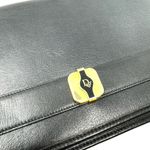 Christian Dior Vintage  Black Leather Shoulder Bag – Gold Hardware, Convertible S Photo 9