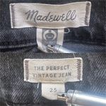 Madewell Jeans Women’s The Perfect Vintage High Waist Denim Black Sz 25 Photo 7