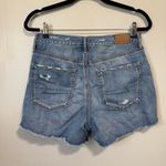 American Eagle  Medium Wash High Waisted 90s Boyfriend Short Distressed Size 4 Photo 5