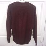 Urban Outfitters  BDG Size XS Deep V Neck Burgundy Sweatshirt Photo 3