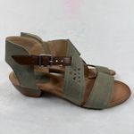 Miz Mooz Miz‎ Mooz New York City Cienna Sage Green Leather Cutout Ankle Strap Sandals 9.5 Photo 6