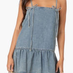 Edikted ‎ Dylan Denim Shift Mini Dress Photo 0