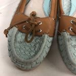 Sperry  TOPSIDER Audrey Woven Mint Boat Deck Shoes Womens 8‎ Leather Photo 4