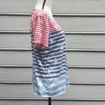 Onque Casuals Striped Patriotic Stars and Stripes Short Sleeve Tee Size L Photo 2