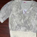 BuddyLove NWT Buddy Love Snake Print Twyla Bodysuit- Grey and Cream Photo 1