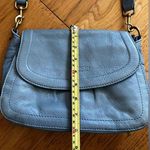 American Leather  Co.  Blue Leather Crossbody Bag Photo 11
