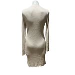 Sanctuary  Women's Beige Ribbed Knit Cardigan Dress Size L Casual Photo 7