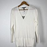 White House | Black Market  Ball Chain Vneck Tunic Sweater SP Small Petite Photo 0